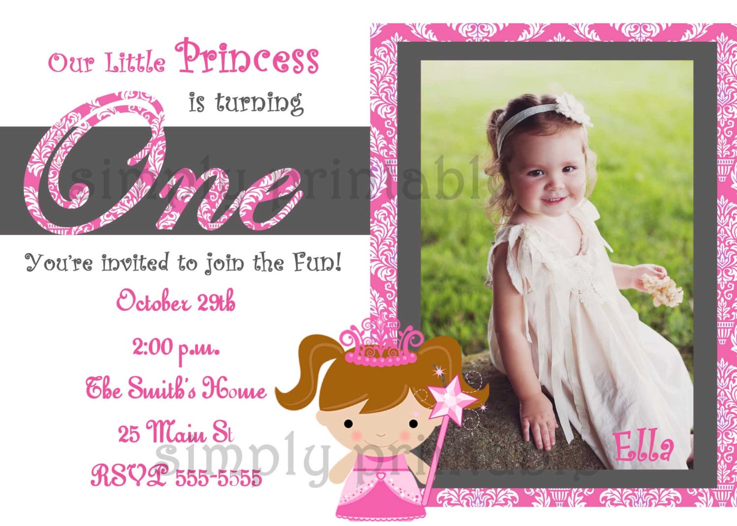 Doc    1 Year Birthday Party Invitations â Valentines Birthday